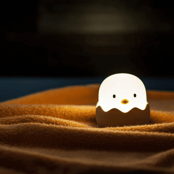 Lámpara Nocturna LED Pollito - Silicona Suave y Sensorial - Imagen 5