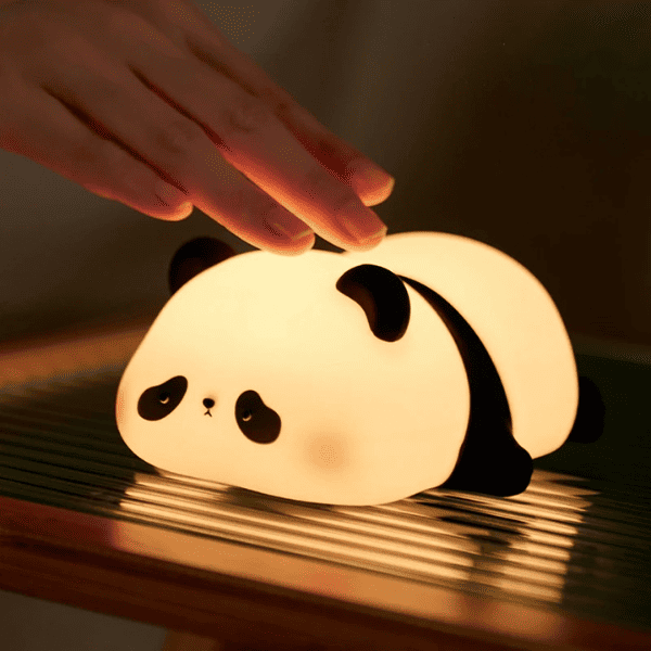 Lámpara Nocturna LED Panda - Silicona Suave y Recargable - Imagen 3