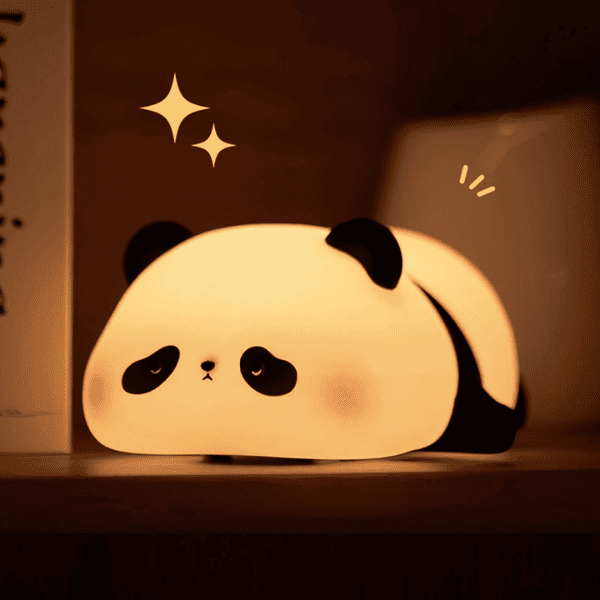 Lámpara Nocturna LED Panda - Silicona Suave y Recargable - Imagen 4