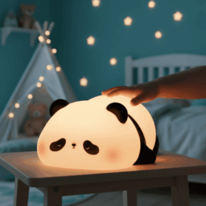 Lámpara Nocturna LED Panda - Silicona Suave y Recargable