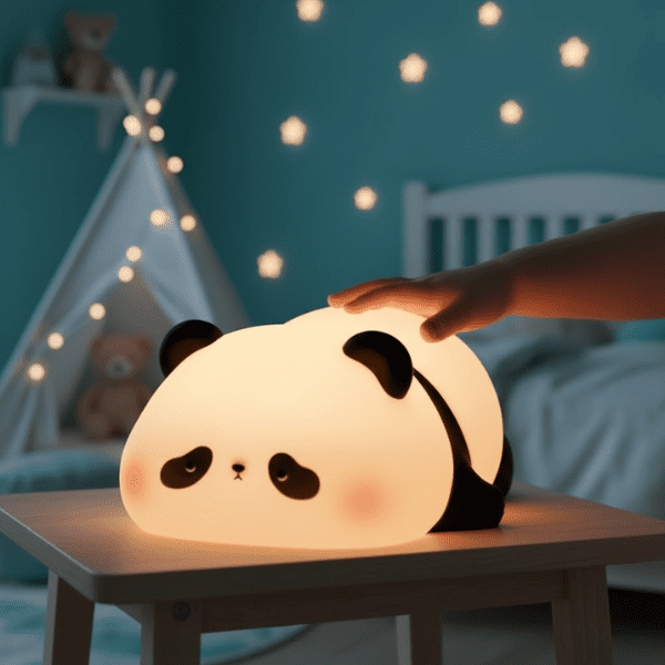 Lámpara Nocturna LED Panda - Silicona Suave y Recargable