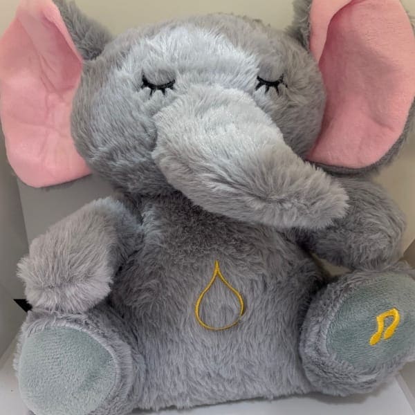 Elefante Terapéutico "SereneFlow" - Peluche con Luz y Respiración Calmante
