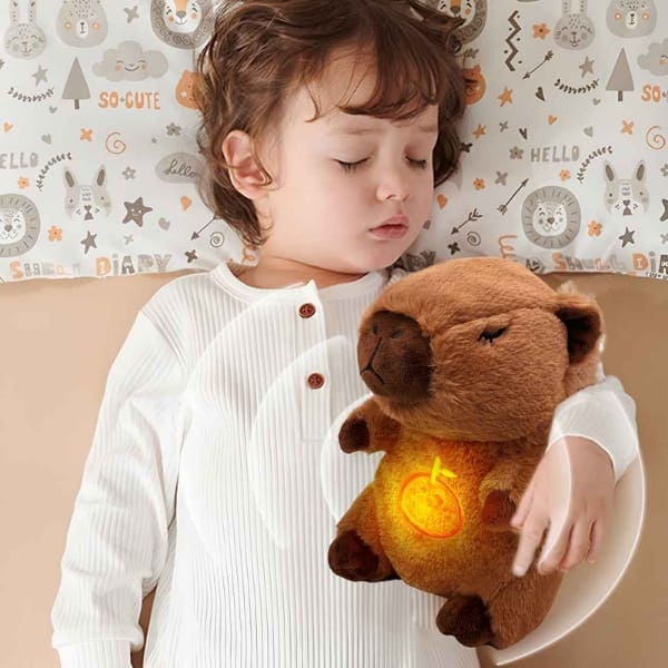 Capibara Zen "CalmBuddy" - Peluche con Luz y Respiración Relajante - Imagen 3