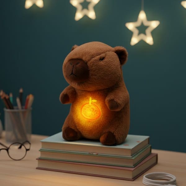 Capibara Zen "CalmBuddy" - Peluche con Luz y Respiración Relajante - Imagen 5