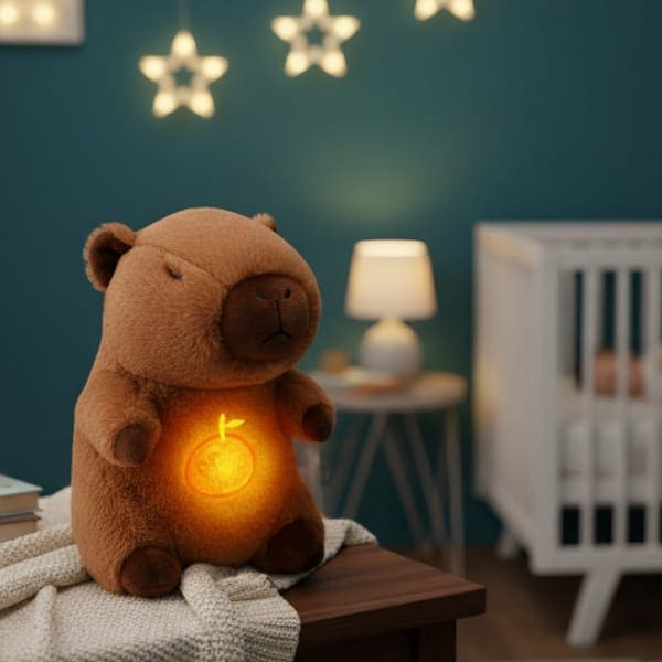 Capibara Zen "CalmBuddy" - Peluche con Luz y Respiración Relajante - Imagen 2