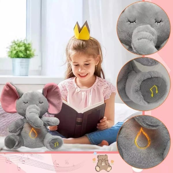 Elefante Terapéutico "SereneFlow" - Peluche con Luz y Respiración Calmante - Imagen 3