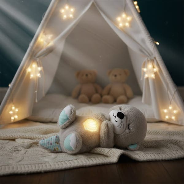 Nutria Dulces Sueños - Peluche con Luz y Respiración Relajante - Imagen 3